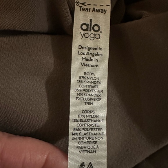 Alo Yoga Mink Color Moto Leggings Pants Tight Like New Sz M Rare Sold Out Color - Picture 7 of 7